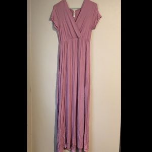 Dusty Pink Mother Bee Maternity Dress